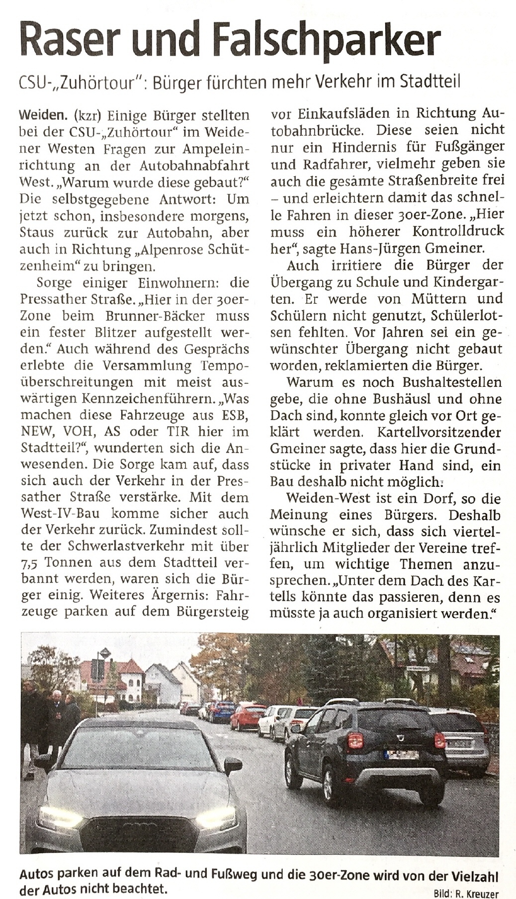 Aus "Der Neue Tag" vom 11.11.2019